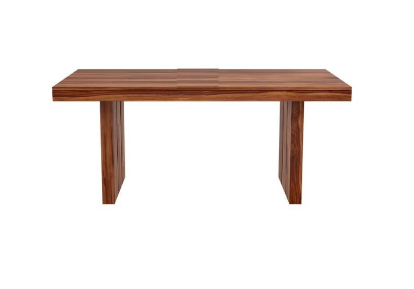 THE WOODEN CITY Wooden Solid Sheesham Wood Dining Table 6 Seater | Dining Room Furniture | 6 Seater Dining Table Without Chair