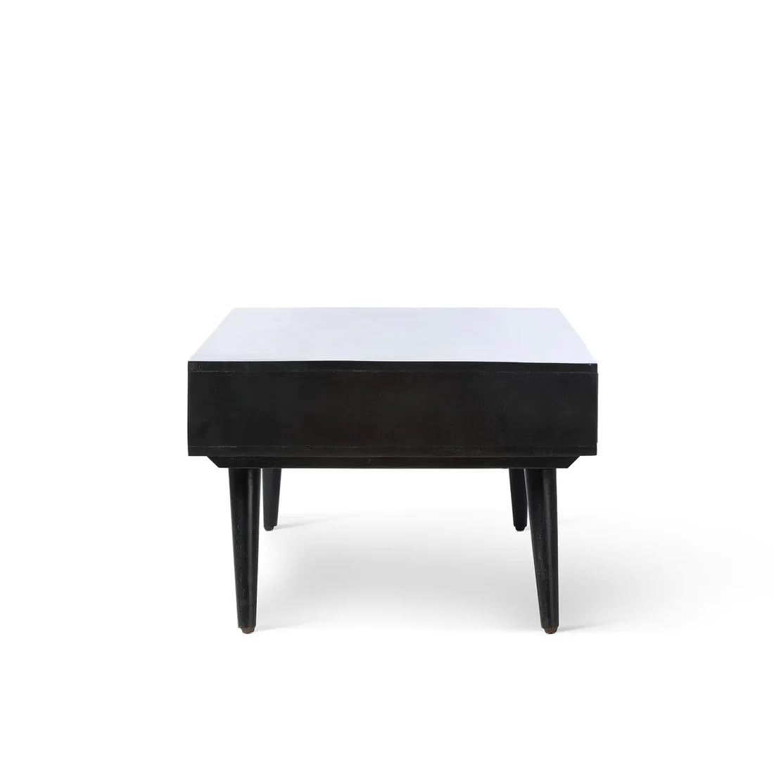 Mango Solid Wood Centre Table & Tea Table | Wooden Coffee Table for Living Room and Outdoor & Indoor Furniture (Walnut)