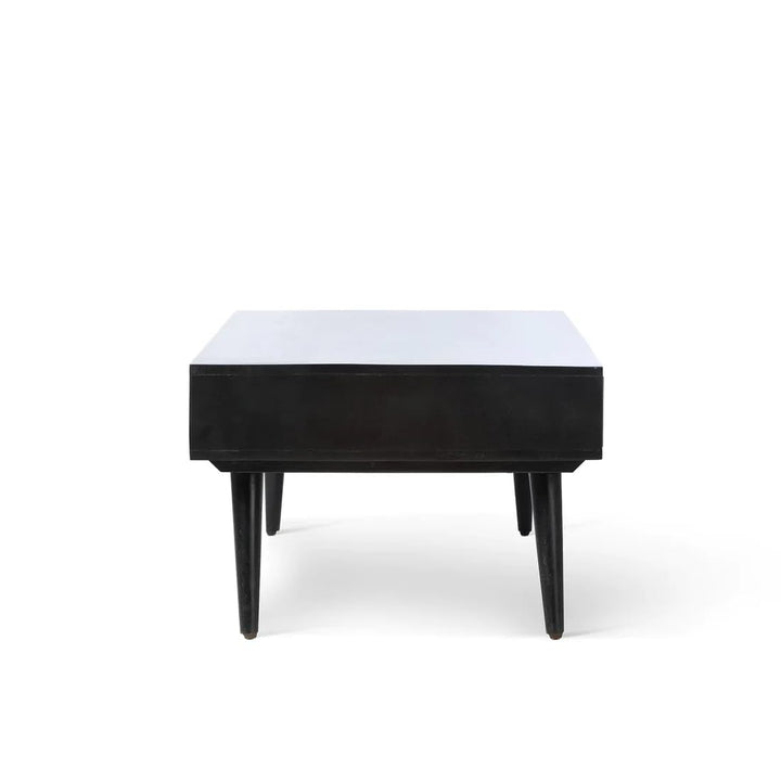 Mango Solid Wood Centre Table & Tea Table | Wooden Coffee Table for Living Room and Outdoor & Indoor Furniture (Walnut)