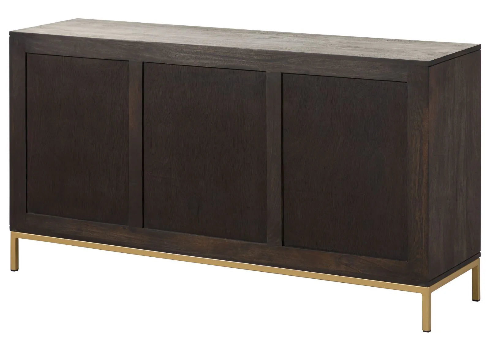 THE WOODEN CITY Stylish Art Deco Mango Wood Chest of Drawers   DIAMOND #107 (WALNUT)