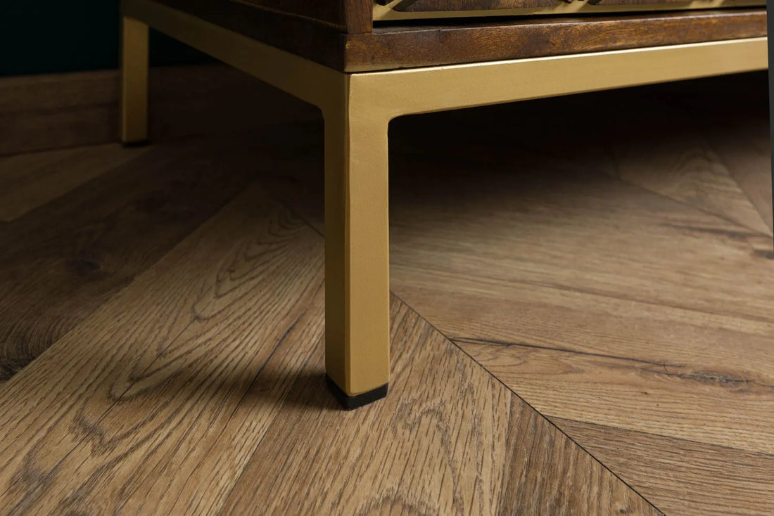 THE WOODEN CITY Stylish Art Deco Mango Wood Chest of Drawers   DIAMOND #207(HONEY)