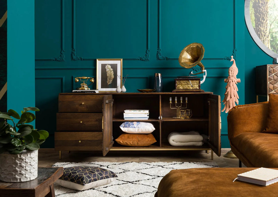 THE WOODEN CITY's Art Deco Chest of Drawers  DIAMOND #210(HONEY)