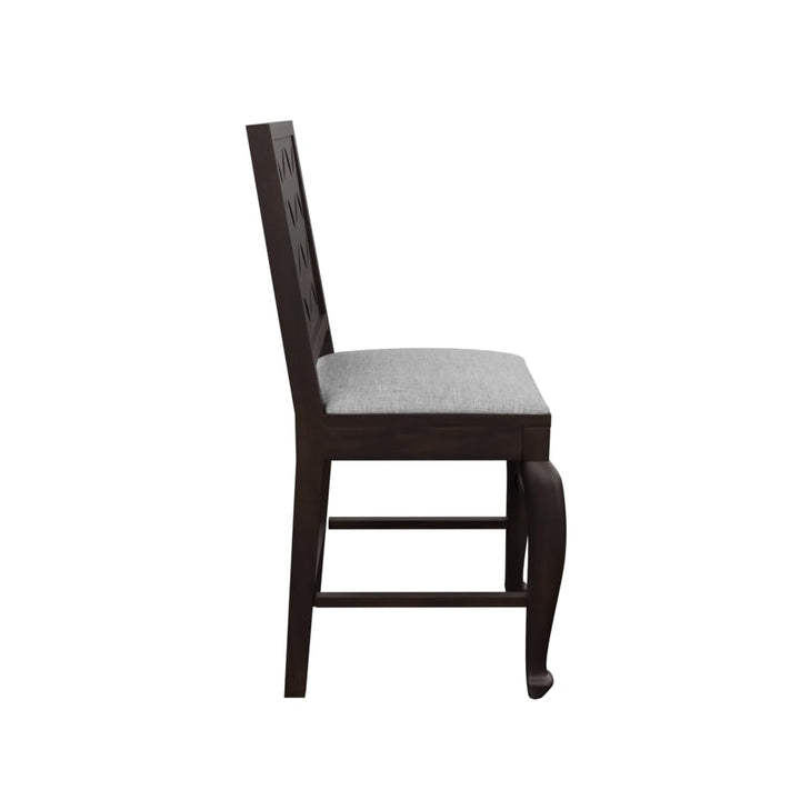 THE WOODEN CITY Sheesham Wood 4 Seater Dining Set | Table with Includes Cushion Chairs | Solid Wood Dining Table Set for Dining Room (Walnut Cou, 4 Seater)