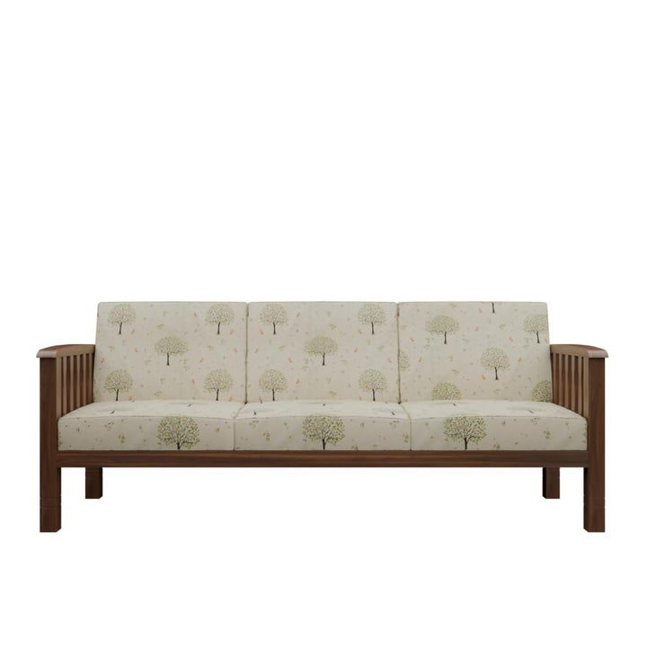 Solid Sheesham Wood 3 Seater Sofa Set for Living Room Furniture | Wooden Sofa for Home & Office (Honey, 3 Seater)