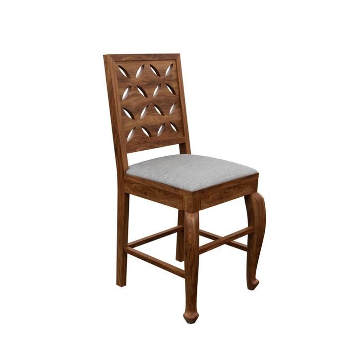 THE WOODEN CITY Sheesham Wood 4 Seater Dining Set | Table with Includes Cushion Chairs | Solid Wood Dining Table Set for Dining Room (Honey Cou, 4 Seater)