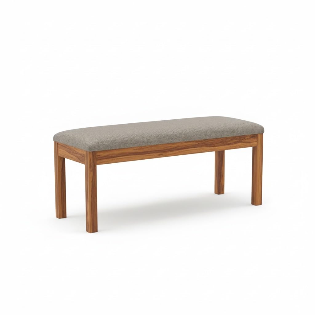 Solid Sheesham Wood Six Seater Dining Table Set with 4 Cushion Chairs with Bench for Dining Room Living Room Home | Dining Table | 6 Seater Dining Table Set (Honey6s t, 6 Seater)