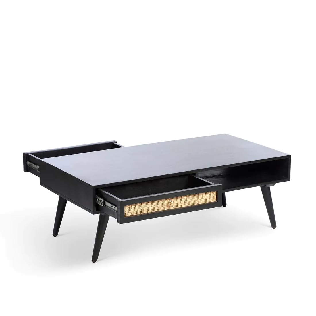 Mango Solid Wood Centre Table & Tea Table | Wooden Coffee Table for Living Room and Outdoor & Indoor Furniture (Walnut)