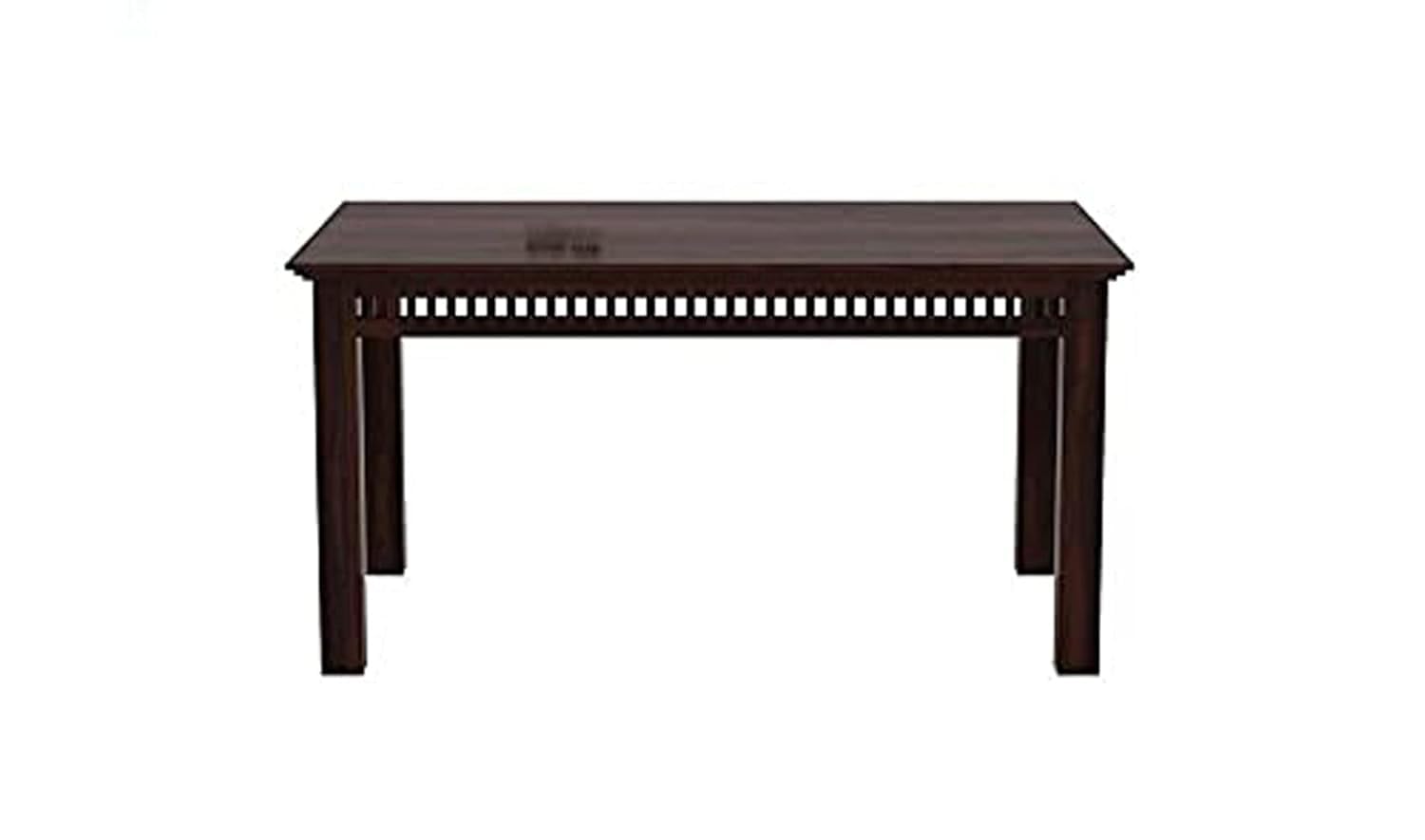 THE WOODEN CITYWooden Solid Sheesham Wood Dining Table 6 Seater | Dining Room Furniture |6 Seater Dining Table Without Chair - Honey/WALNUT Finish