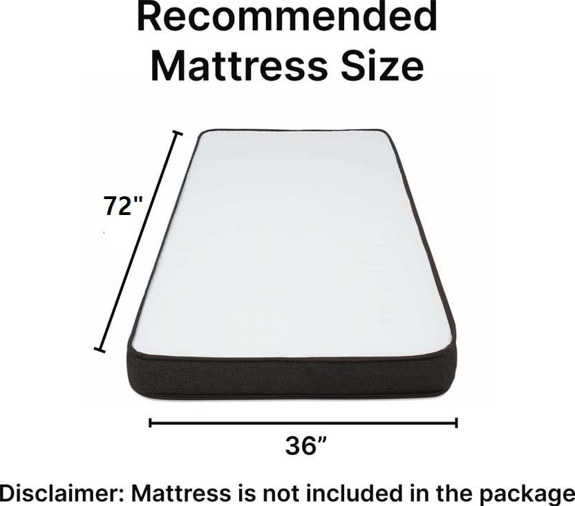 THE WOODEN CITY Sheesham Wood Fieri Single Size Bed Without Storage (188x97x38cm) (Mattress size-72x36 inch)