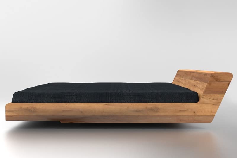 THE WOODEN CITY Solid Sheesham Wood New Luxury Queen Bed for Bedroom Furniture- Honey Finish(Delivery Condition-Do-It-Yourself)