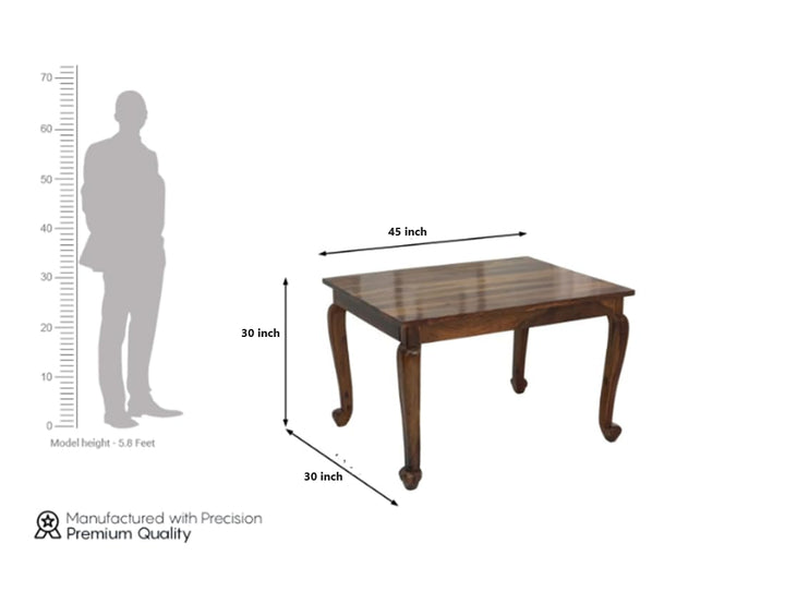 THE W00DEN CITY Wooden Table Solid Sheesham Wood Dining Table 4 Seater | Dining Room Furniture | Dining Table Without Chair (Honey01, 6 Seater)