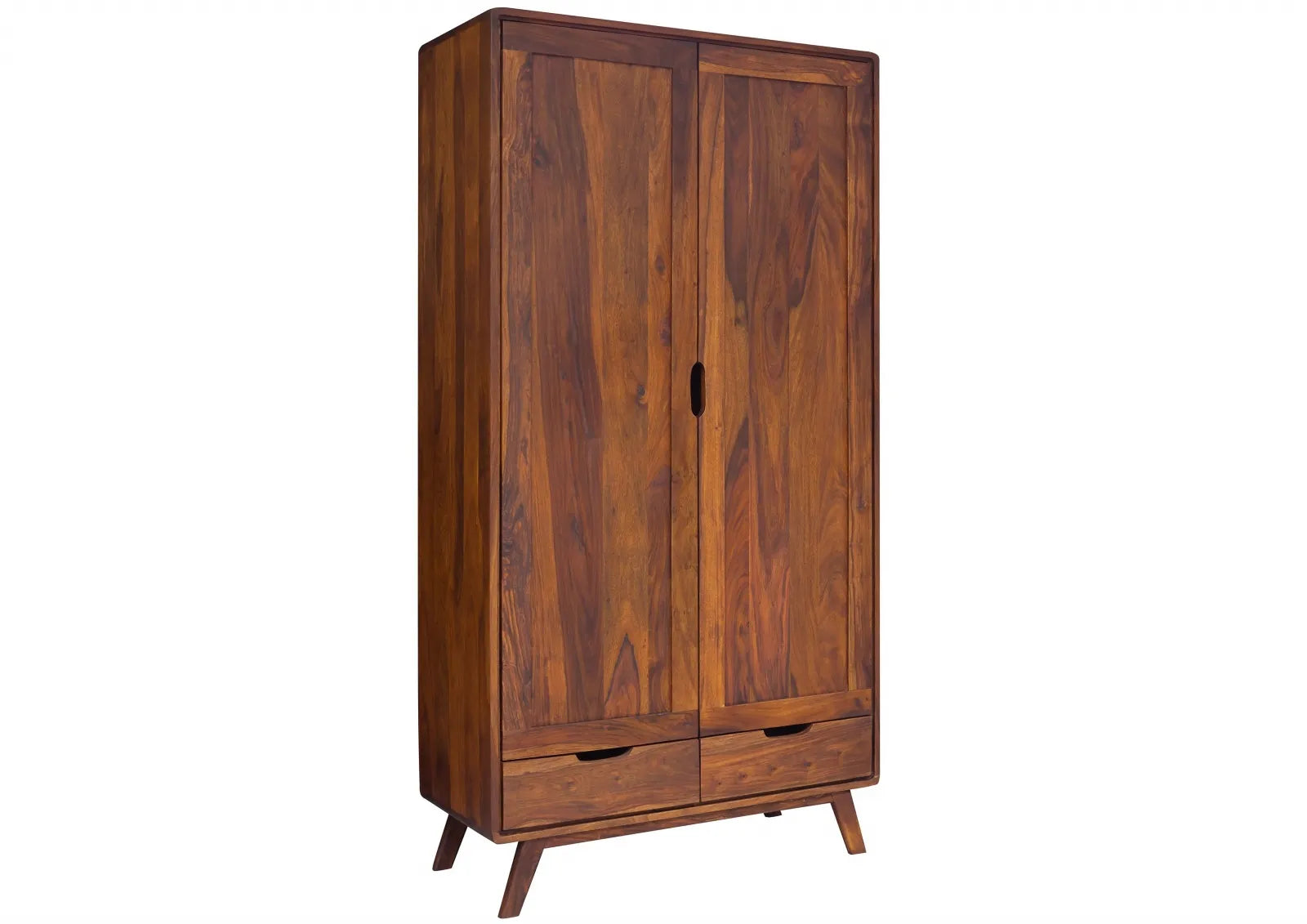 THE WOODEN CITY Rosewood wardrobe in Retro style #100 (HONEY)