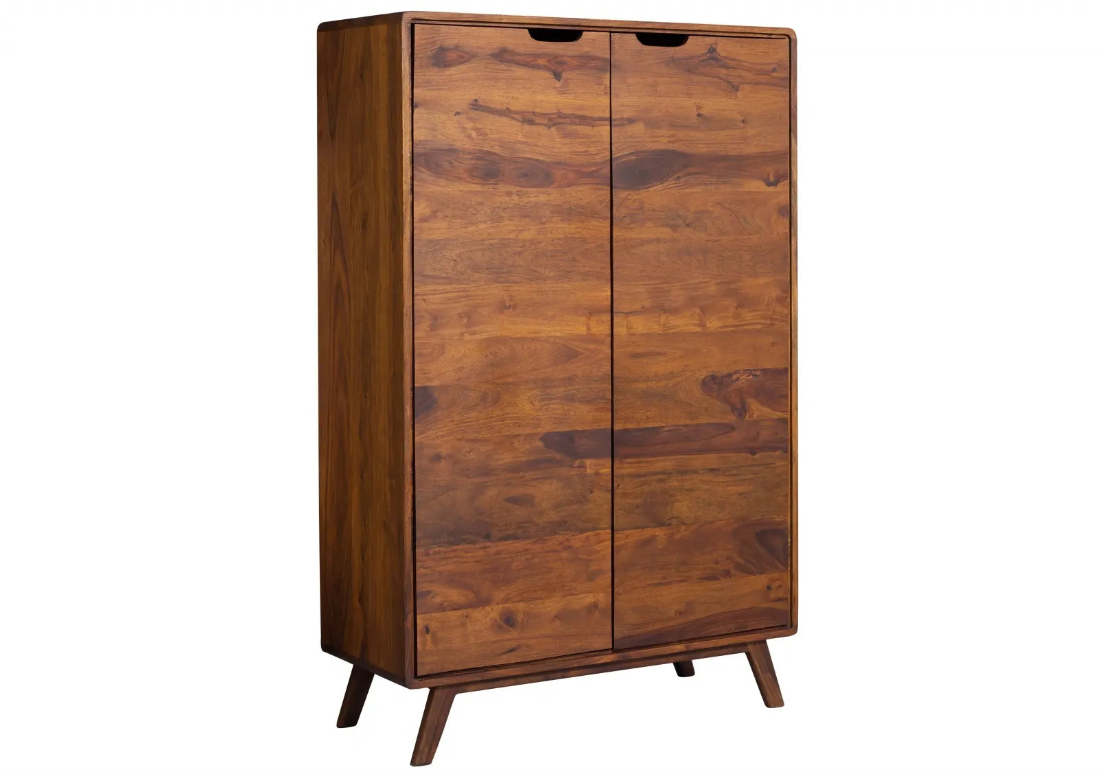 THE WOODEN CITY Retro-Style Rosewood Bookcase #108 (HONEY)