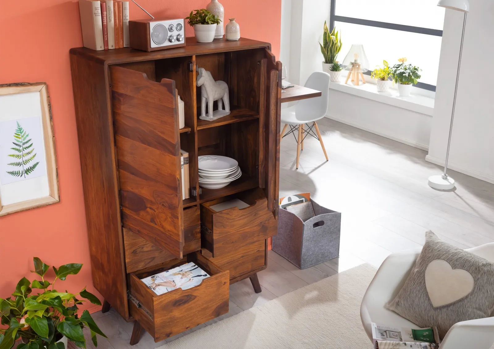 THE WOODEN CITY Chest of Drawers #110 (HONEY)