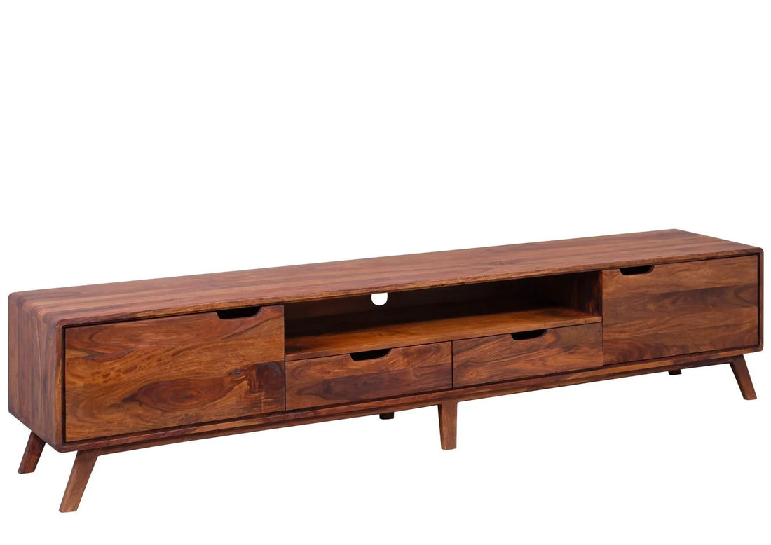 THE WOODEN CITY TV cabinet made of rosewood #123 (HONEY)