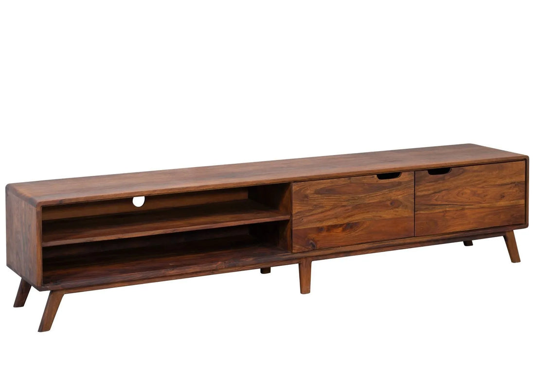 THE WOODEN CITY TV Cabinet #125 Light Brown Lacquered Rosewood (HONEY)