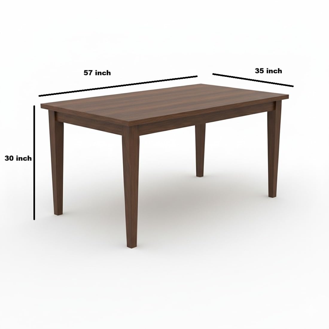 Solid Sheesham Wood 6 Seater Dining Table | Wooden Dining Room Set (Honey Finish) (Teak, 6 Seater)