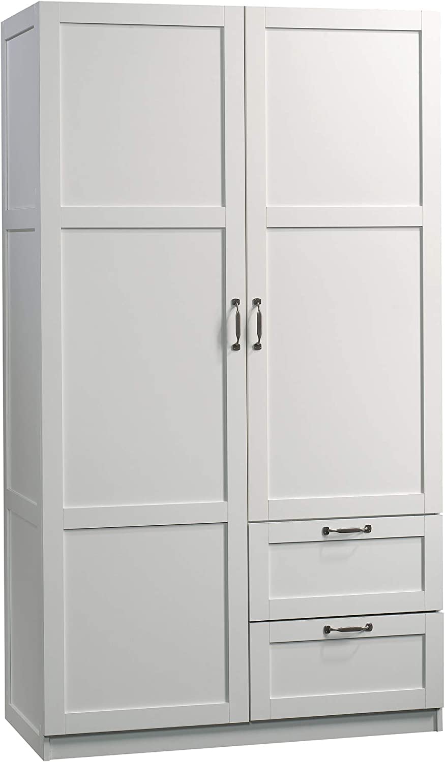 THE WOODEN CITY Sheesham Solid Wood Wardrobe, Wardrobe for Clothes, Almirah for Clothes for Bedroom & Living Room Furniture - White
