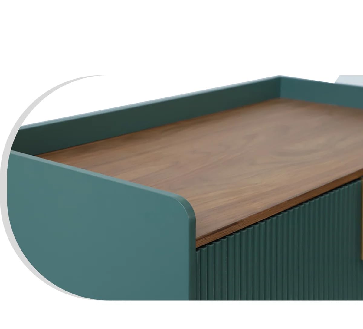 THE WOODEN CITY Solid Wood Wine Cabinet | Wooden Bar Cabinet Storage Rack with Drawer & Glass Holder, Wooden for Home and Bar Furniture (Green)