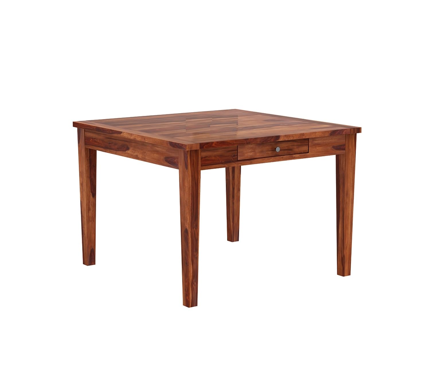 THE WOODEN CITY Wooden Table Solid Sheesham Wood Dining Table 4 Seater | Dining Room Furniture | Dining Table Without Chair