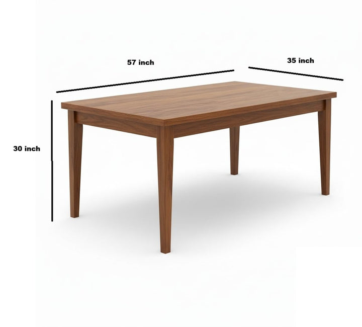 Solid Sheesham Wood 6 Seater Dining Table | Wooden Dining Room Set (Honey Finish) (Honey, 6 Seater)