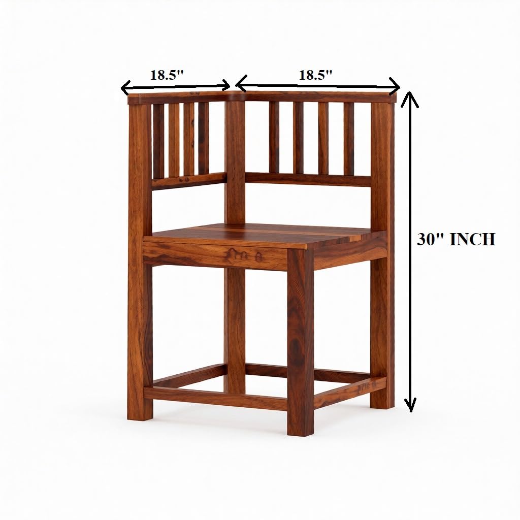 Solid Sheesham Wood 4 Seater Dining Set | Wooden Table Set for Dinning Room Home,Hotel and Office| Modern Dining Room Set (Honey n4)