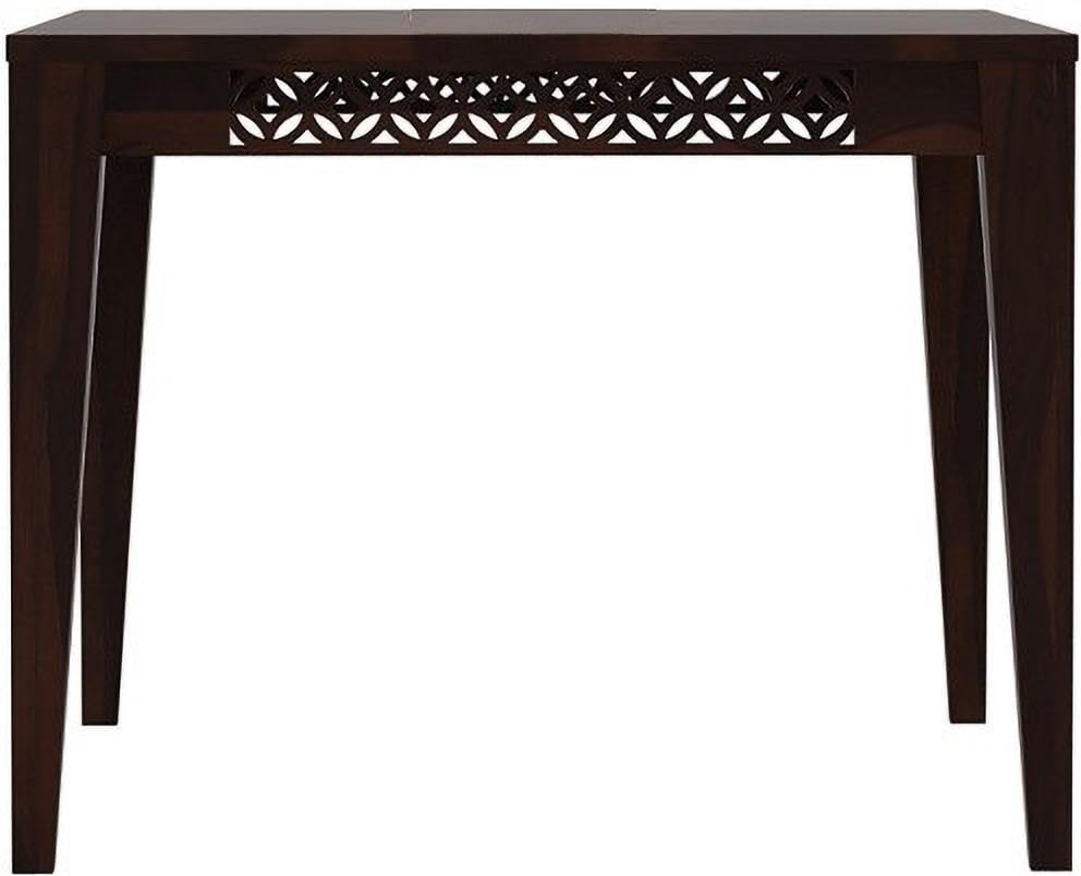 THE WOODEN CITY Wooden Solid Sheesham Wood Dining Table 4 Seater | Dining Room Furniture | 4 Seater Dining Table Without Chair