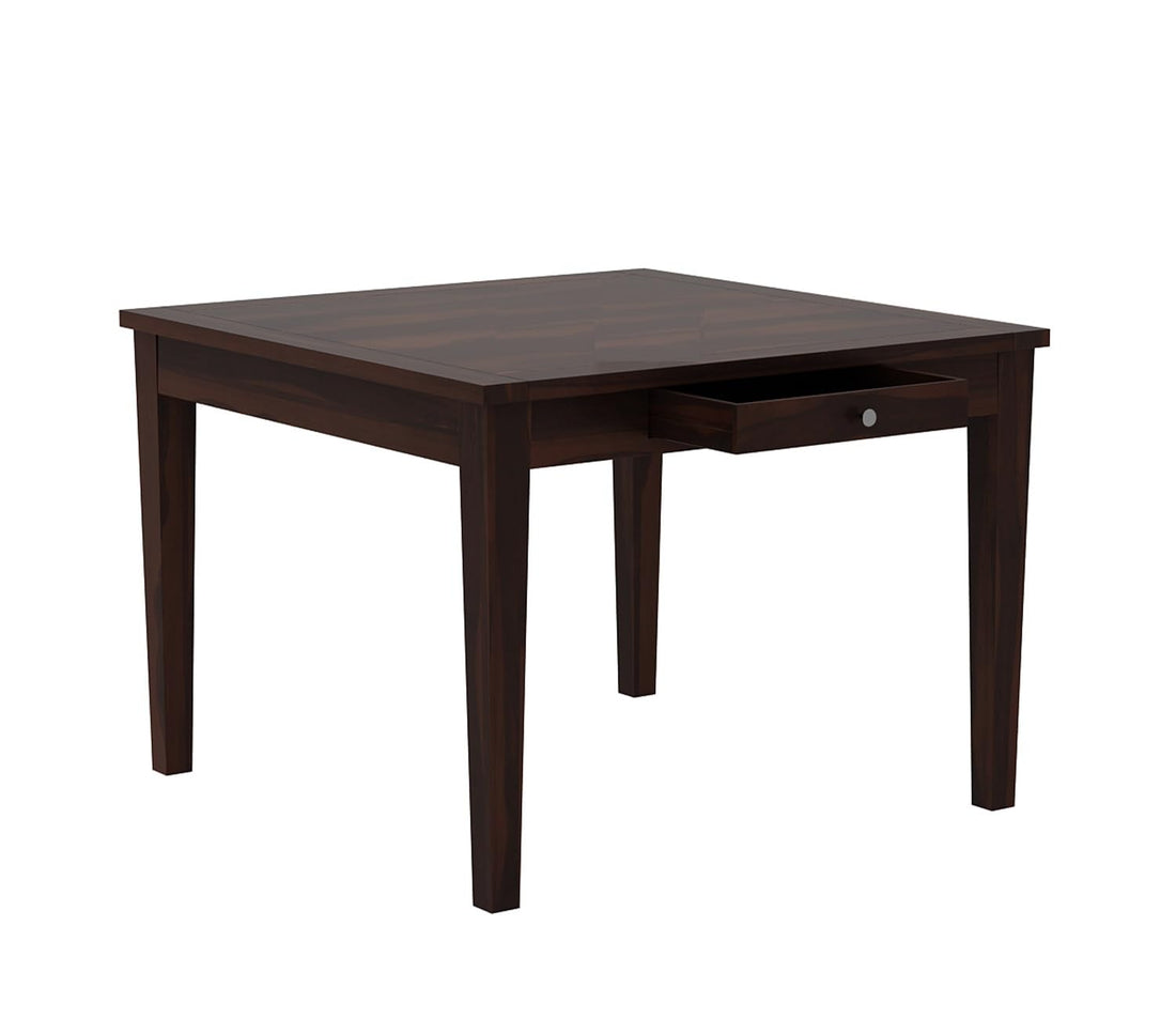 THE WOODEN CITY Wooden Table Solid Sheesham Wood Dining Table 4 Seater | Dining Room Furniture | Dining Table Without Chair