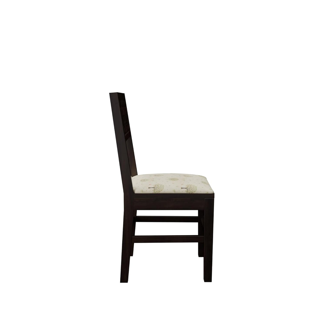 THE WOODEN CITY Dining Table 4 Seater | Four Seater Dinning Table with 4 Chairs with Beige Cushions for Home | Rosewood, Walnut Finish Self Assembly(DIY)