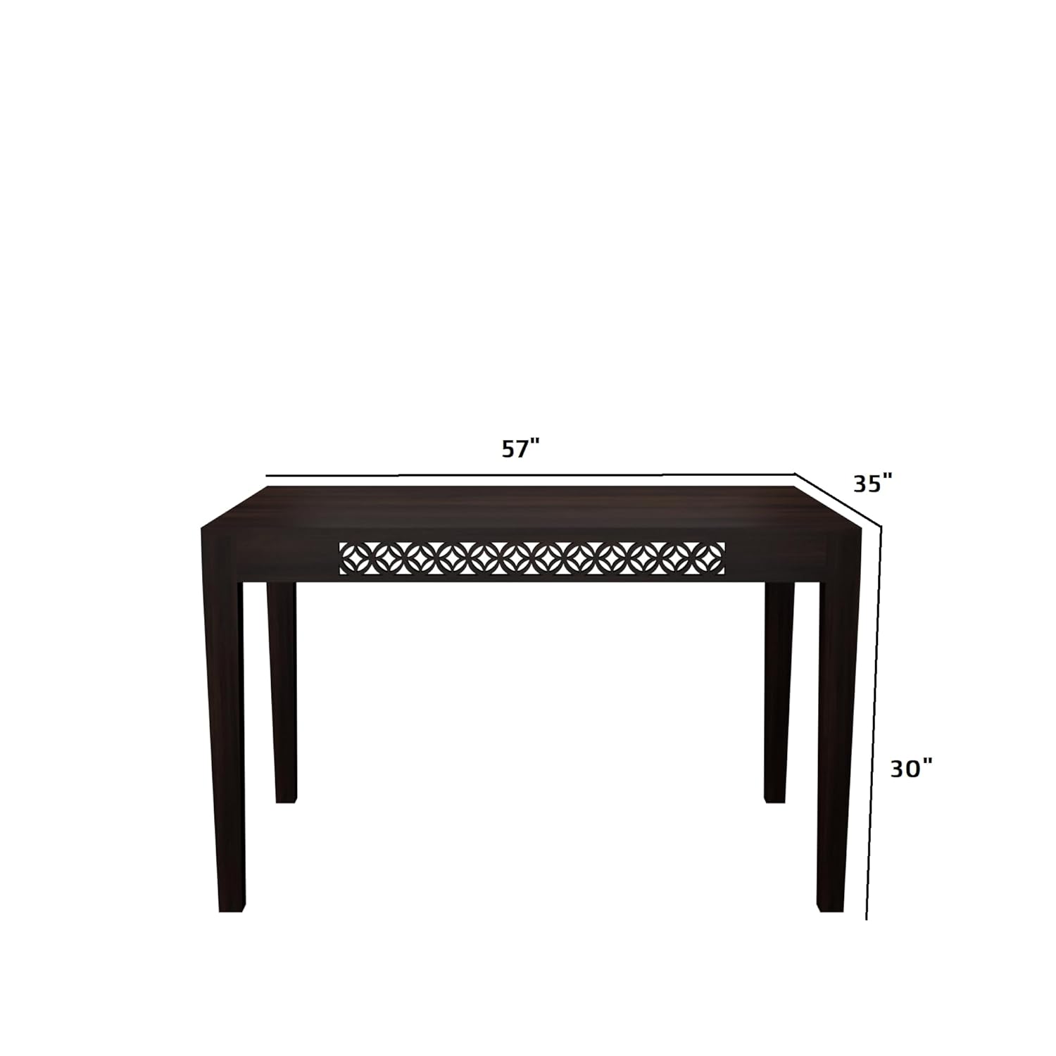 THE WOODEN CITY Solid Sheesham Wood Dining Table Dining Table Set with 6 Chairs Dinner Table Set for Dinning Room Home,Hotel and Office (Walnut, 6 Seater Chair)