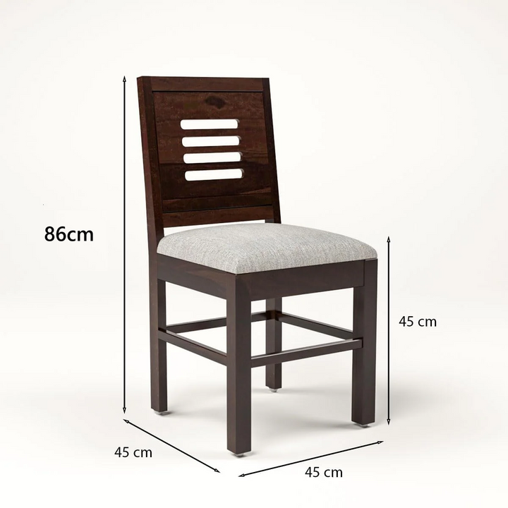 Solid Sheesham Wood Six Seater Dining Table Set with 4 Cushion Chairs with Bench for Dining Room Living Room Home | Dining Table | 6 Seater Dining Table Set (Walnut6s t, 6 Seater)