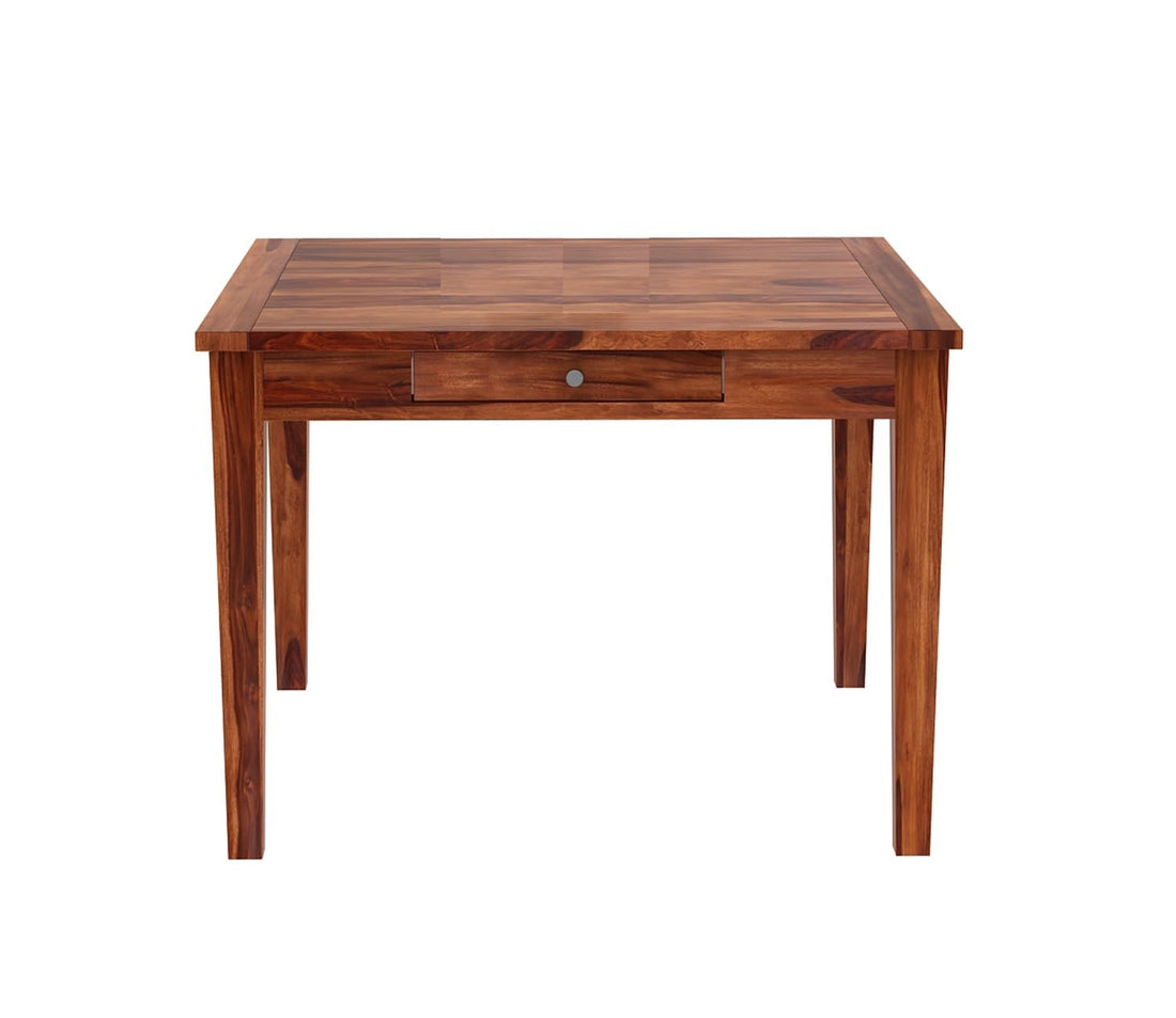 THE WOODEN CITY Wooden Table Solid Sheesham Wood Dining Table 4 Seater | Dining Room Furniture | Dining Table Without Chair
