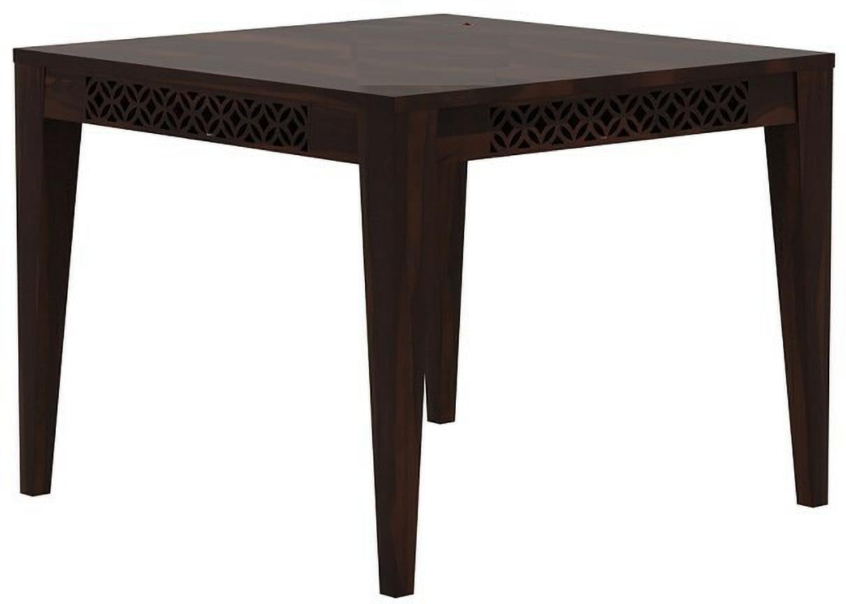 THE WOODEN CITY Wooden Solid Sheesham Wood Dining Table 4 Seater | Dining Room Furniture | 4 Seater Dining Table Without Chair