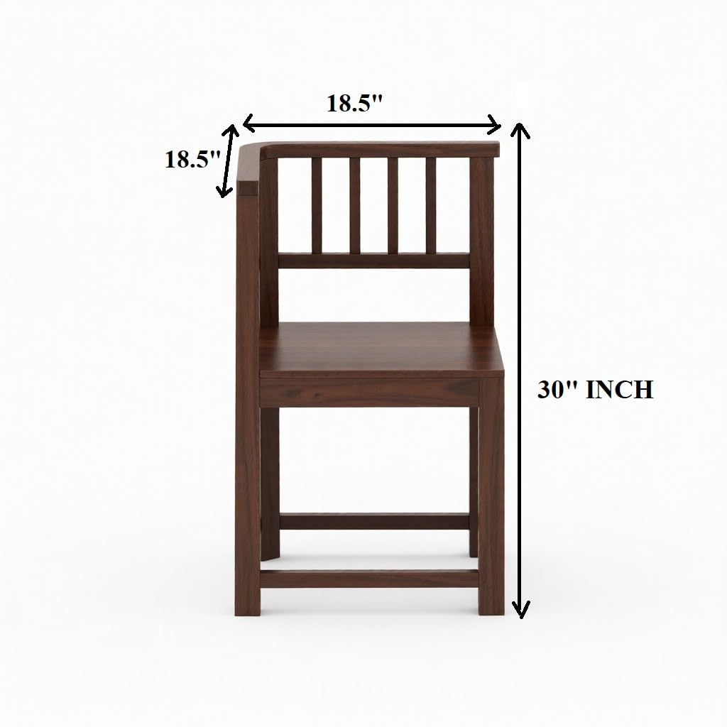 Solid Sheesham Wood 4 Seater Dining Set | Wooden Table Set for Dinning Room Home,Hotel and Office| Modern Dining Room Set (Walnut n4)