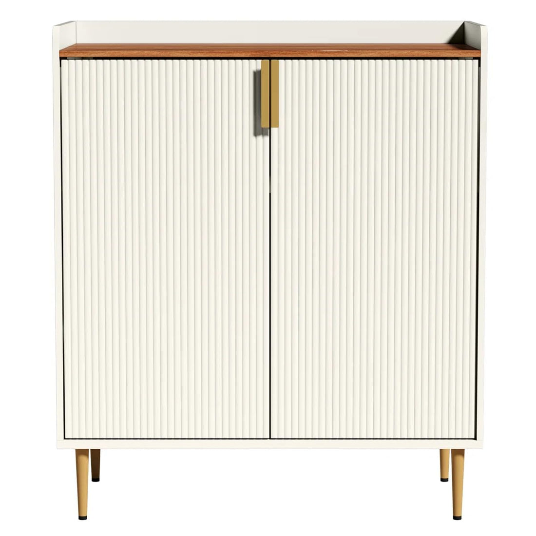 THE WOODEN CITY Solid Wood Wine Cabinet | Wooden Bar Cabinet Storage Rack with Drawer & Glass Holder, Wooden for Home and Bar Furniture (White)