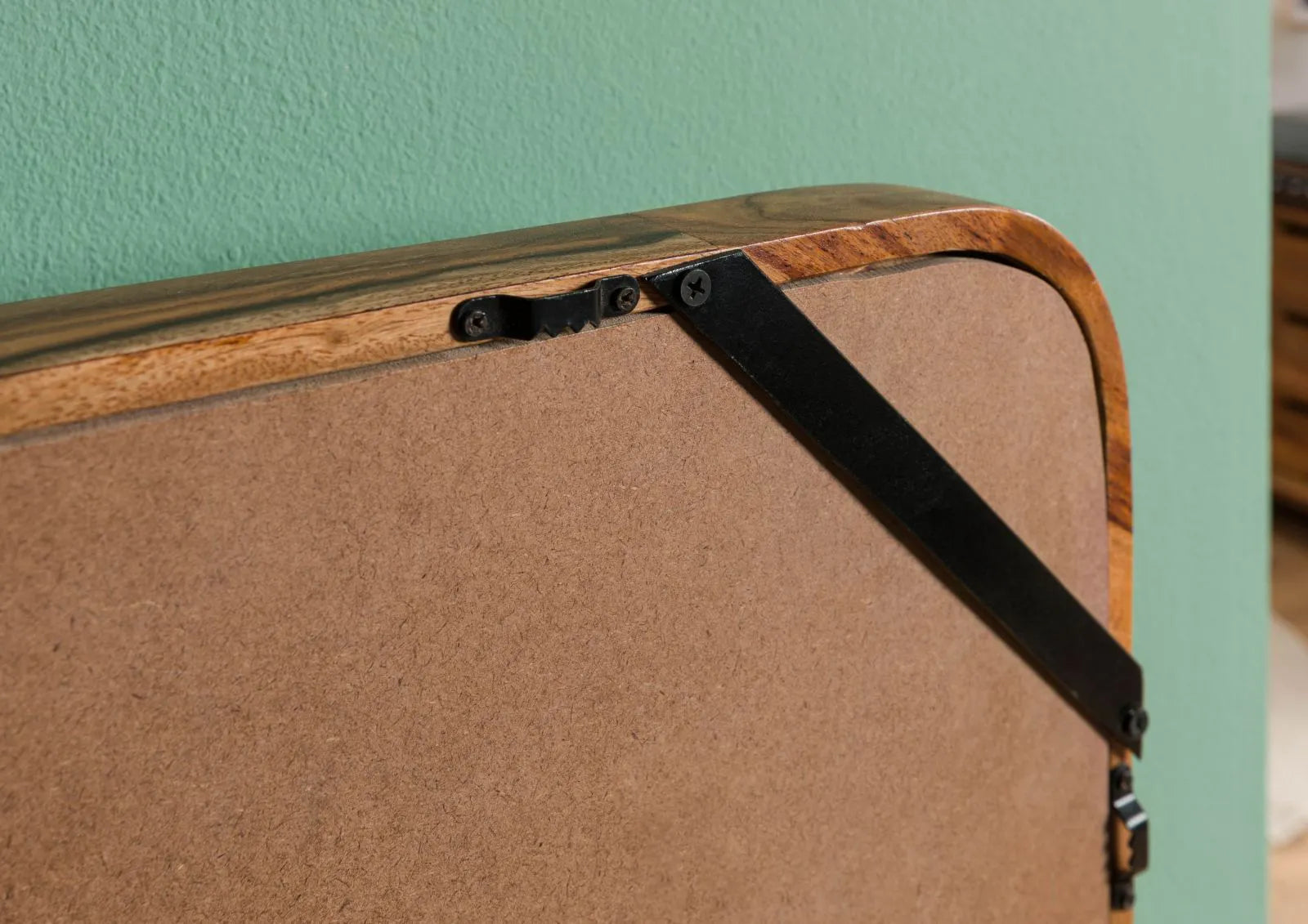 THE WOODEN CITY Mirror #240 Rosewood Lacquered Dark Brown (HONEY)