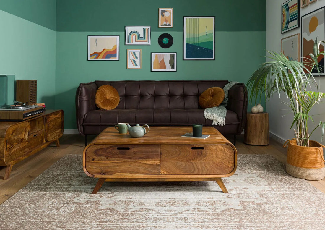 THE WOODEN CITY Rosewood Coffee Table #135 (HONEY)