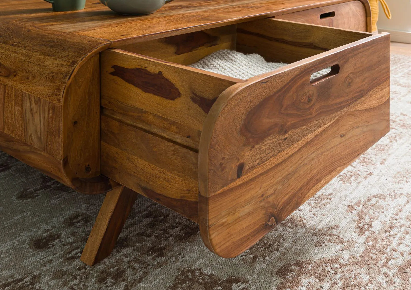 THE WOODEN CITY Rosewood Coffee Table #135 (HONEY)