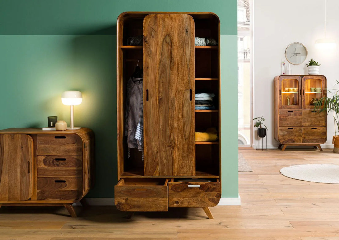 THE WOODEN CITY Rosewood wardrobe #110 (HONEY)