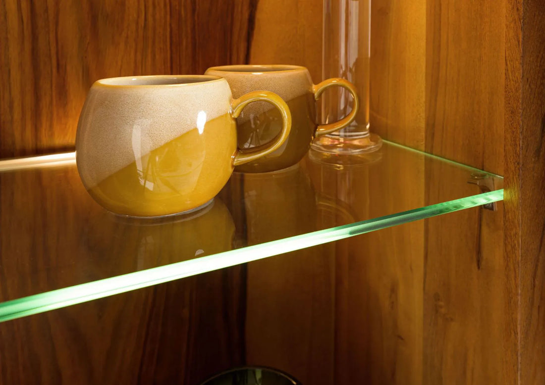 THE WOODEN CITY Light Brown Lacquered Rosewood display cabinet  #115 (HONEY)