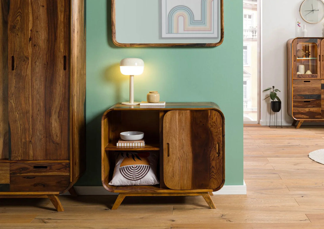 THE WOODEN CITY Rosewood wood chest of drawers #200 (HONEY)