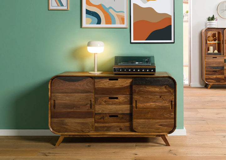 THE WOODEN CITY Rosewood chest of drawers #201 (HONEY)