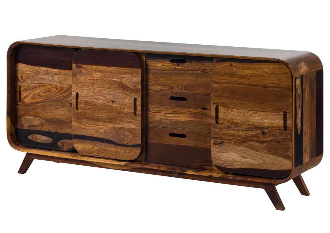 THE WOODEN CITY Rosewood wood chest of drawers#202 (HONEY)