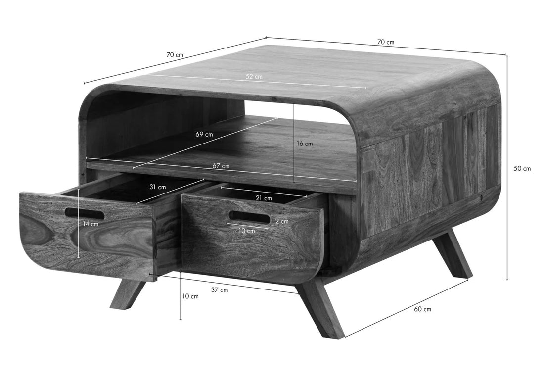 THE WOODEN CITY Rosewood Coffee Table #232 (HONEY)