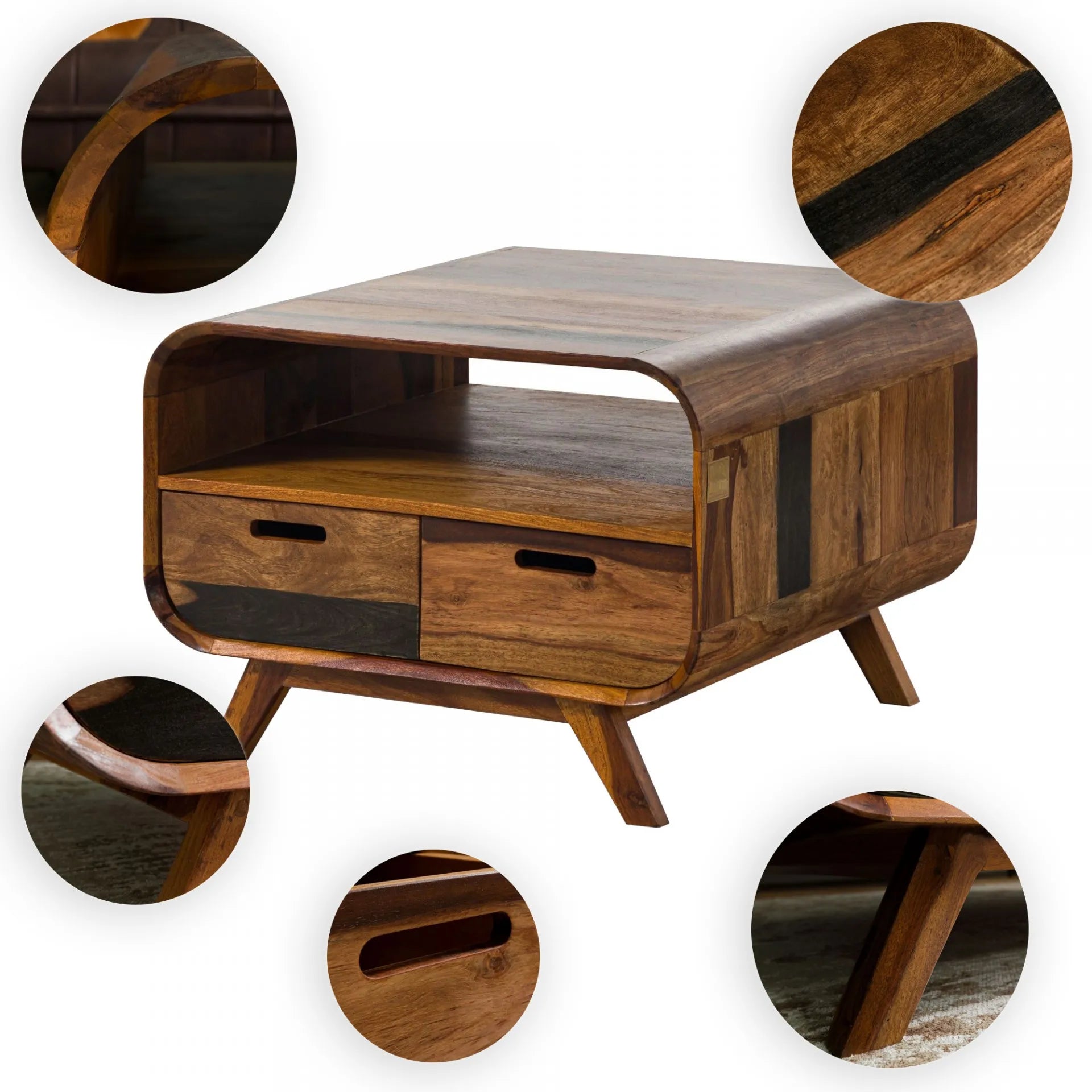 THE WOODEN CITY Rosewood Coffee Table #232 (HONEY)