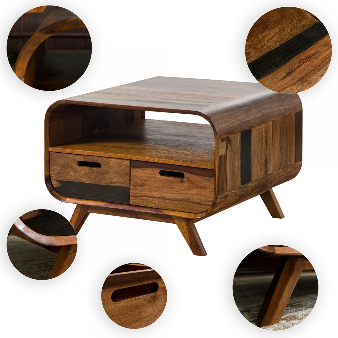THE WOODEN CITY Rosewood Coffee Table #232 (HONEY)