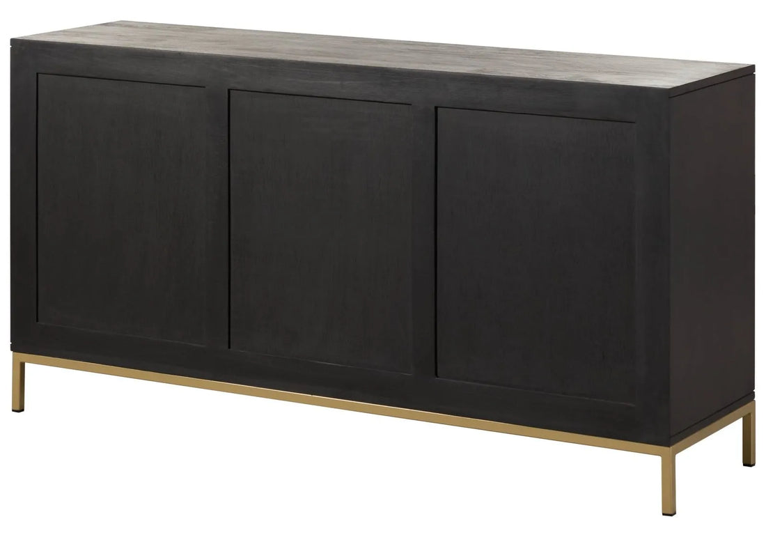 THE WOODEN CITY Stylish Art Deco Mango Wood Chest of Drawers   DIAMOND #122 (WALNUT)