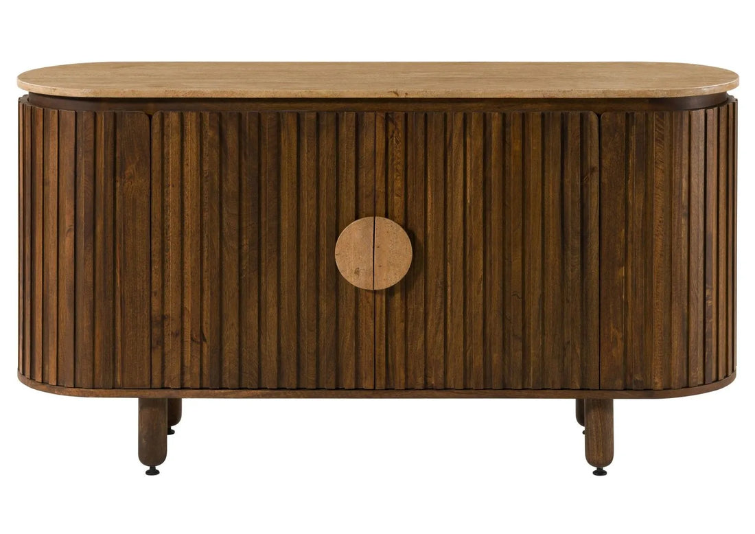 THE WOODEN CITY Solid Mango Wood Chest of Drawers #111(HONEY)