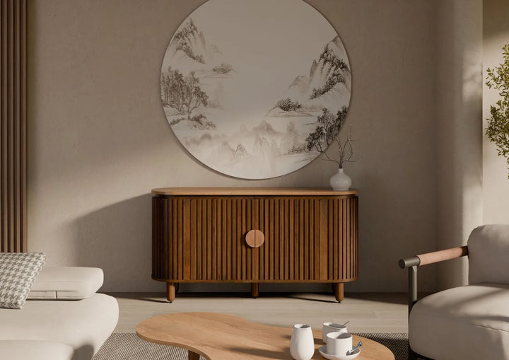 THE WOODEN CITY Solid Mango Wood Chest of Drawers #111(HONEY)