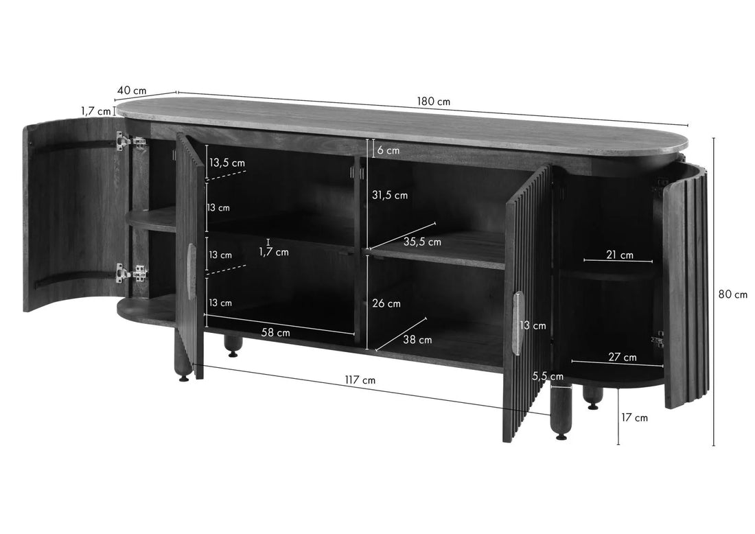 THE WOODEN CITY Solid Mango Wood Chest of Drawers #112(HONEY)